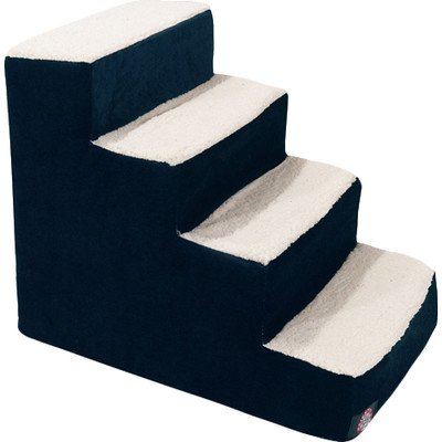 Picture of MajesticPet 788995675198 4 Step Villa Sherpa Pet Stairs&#44; Navy