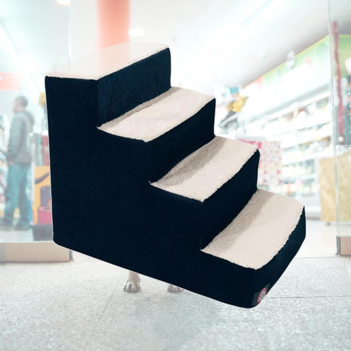 Picture of MajesticPet 788995675198 4 Step Villa Sherpa Pet Stairs, Navy