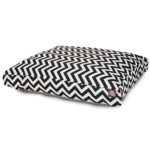 Picture of MajesticPet 788995504269 42 x 50 in. Zig Zag Rectangle Pet Bed, Black