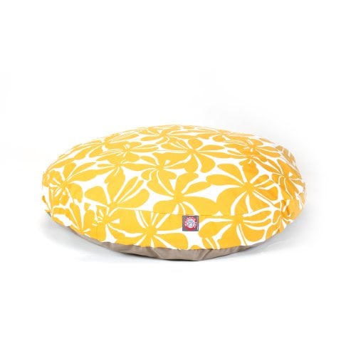 Picture of MajesticPet 788995510161 42 in. Plantation Round Pet Bed, Yellow - Large