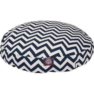Picture of MajesticPet 788995510895 42 in. Chevron Round Pet Bed, Navy Blue - Large