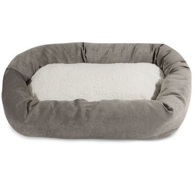 Picture of MajesticPet 788995546535 52 in. Villa Sherpa Donut Pet Bed, Vintage