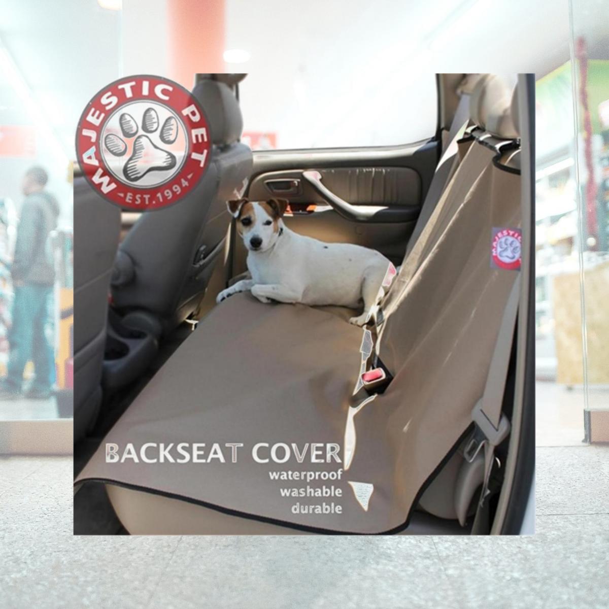 Picture of Majestic Pet Products 788995000105 Tan Universal Waterproof Back Seat Cover