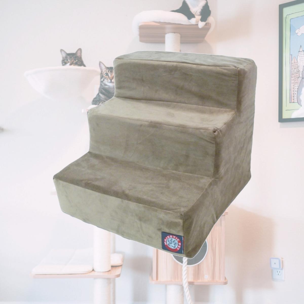 Picture of Majestic Pet Products 788995675099 3 Step Stone Suede Pet Stairs