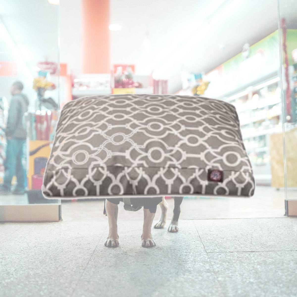 Picture of Majestic Pet 78899550100 Athens Gray Medium Rectangle Dog Bed