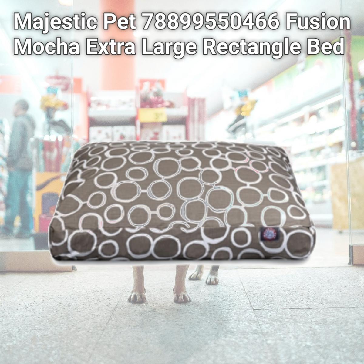 Picture of Majestic Pet 78899550466 Fusion Mocha Extra Large Rectangle Bed