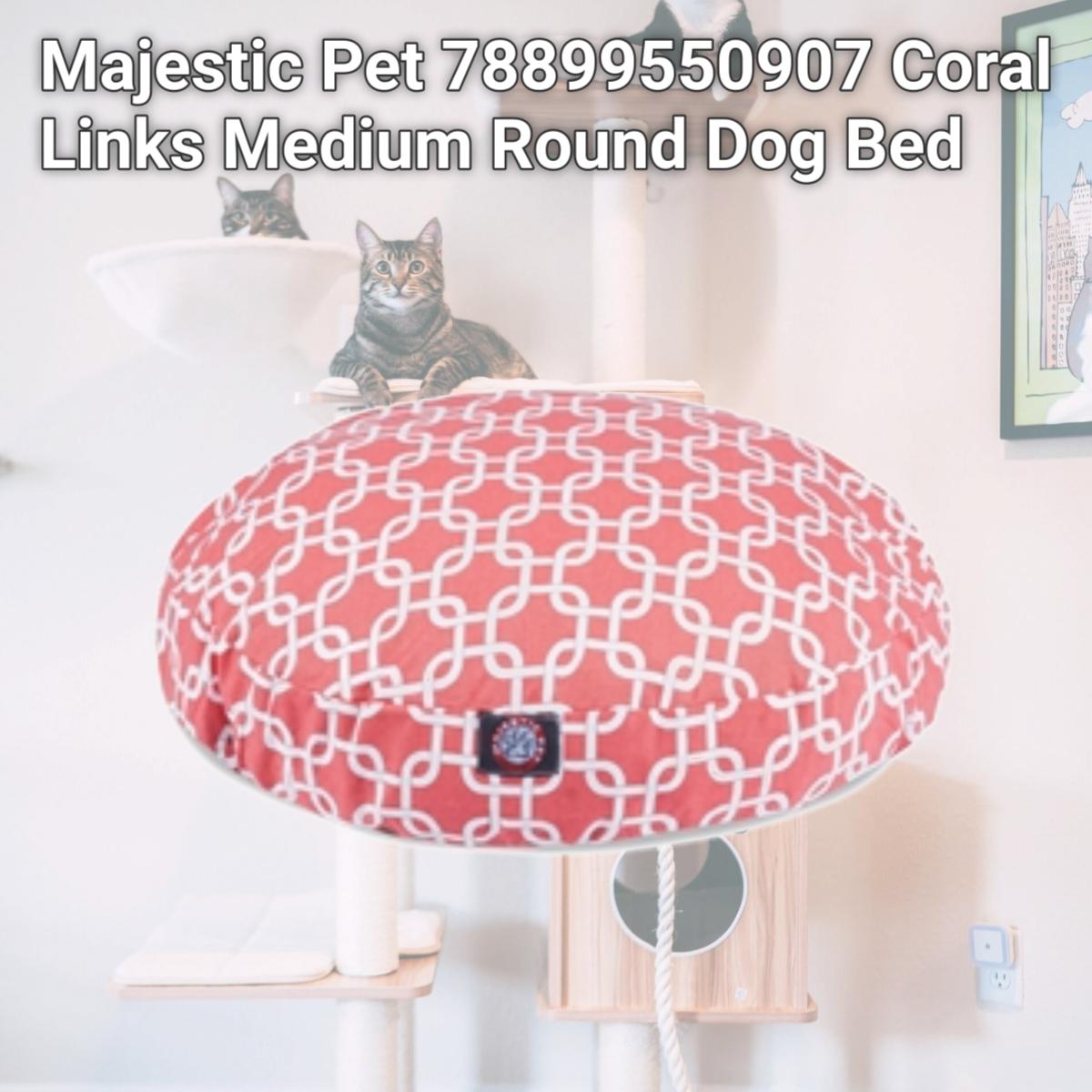 Picture of Majestic Pet 78899550907 Coral Links Medium Round Dog Bed