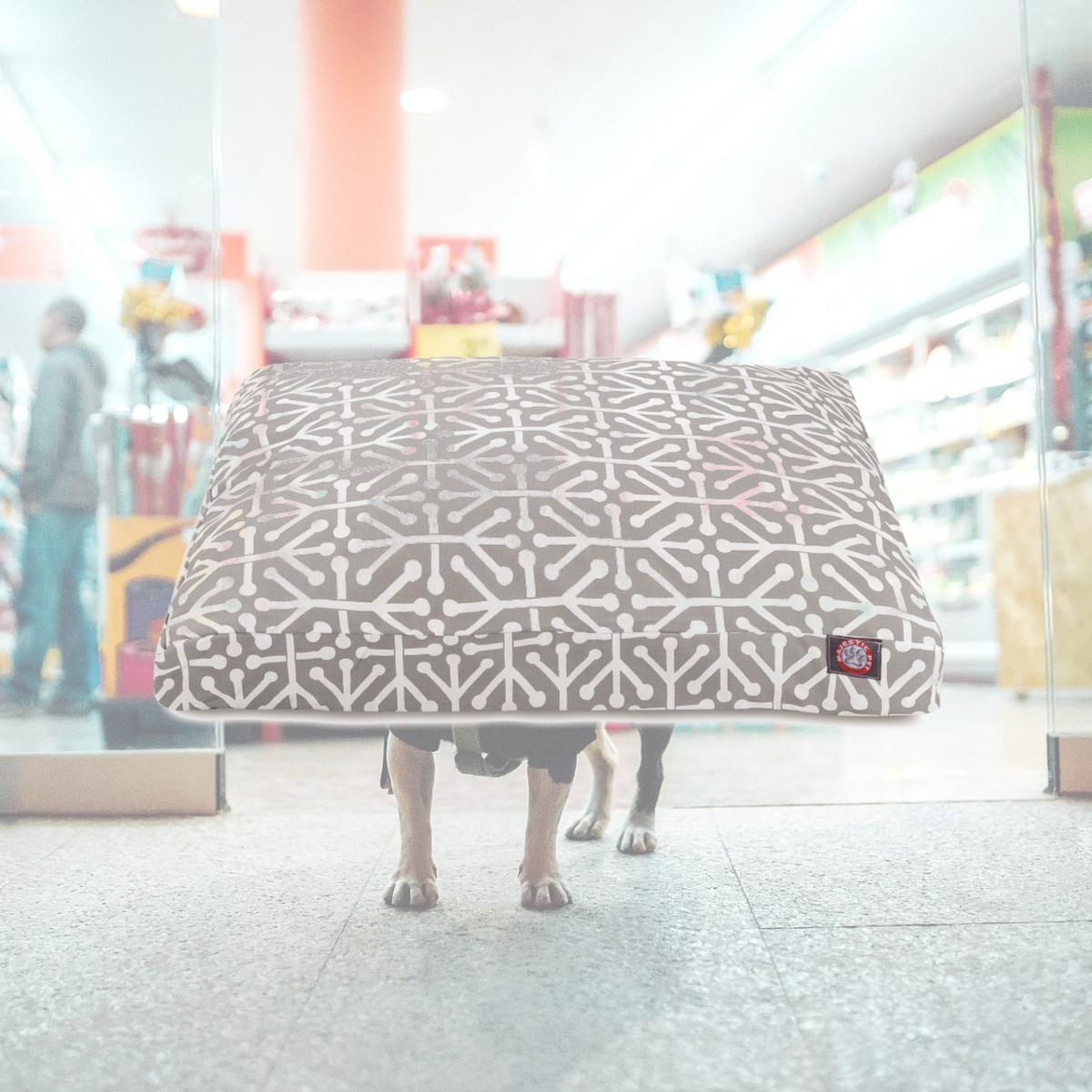 Picture of Majestic Pet 78899551443 Gray Aruba Medium Orthopedic Memory Foam Rectangle Dog Bed