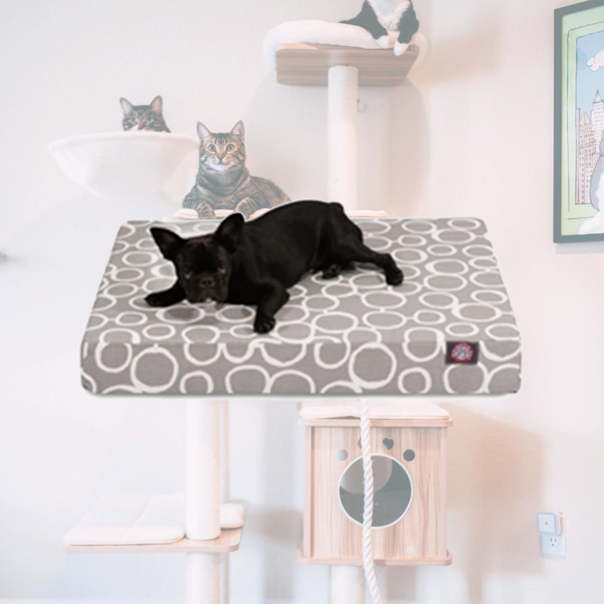 Picture of Majestic Pet 78899551476 Gray Fusion Medium Orthopedic Memory Foam Rectangle Dog Bed