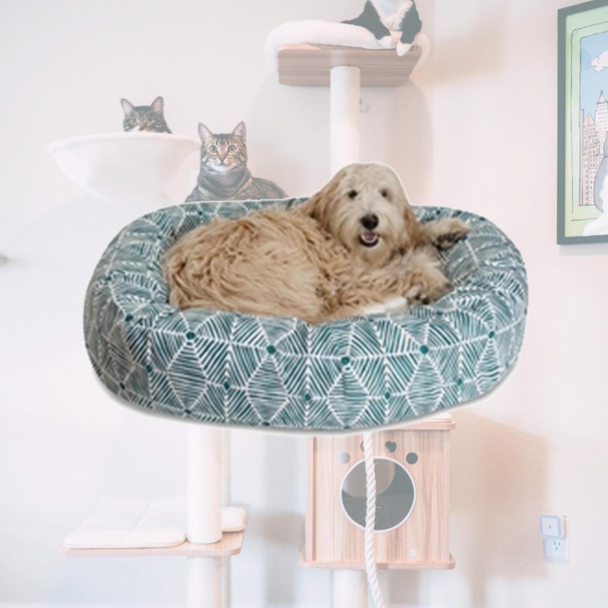 Picture of Majestic Pet 78899554470 40 in. Charlie Emerald Sherpa Bagel Bed