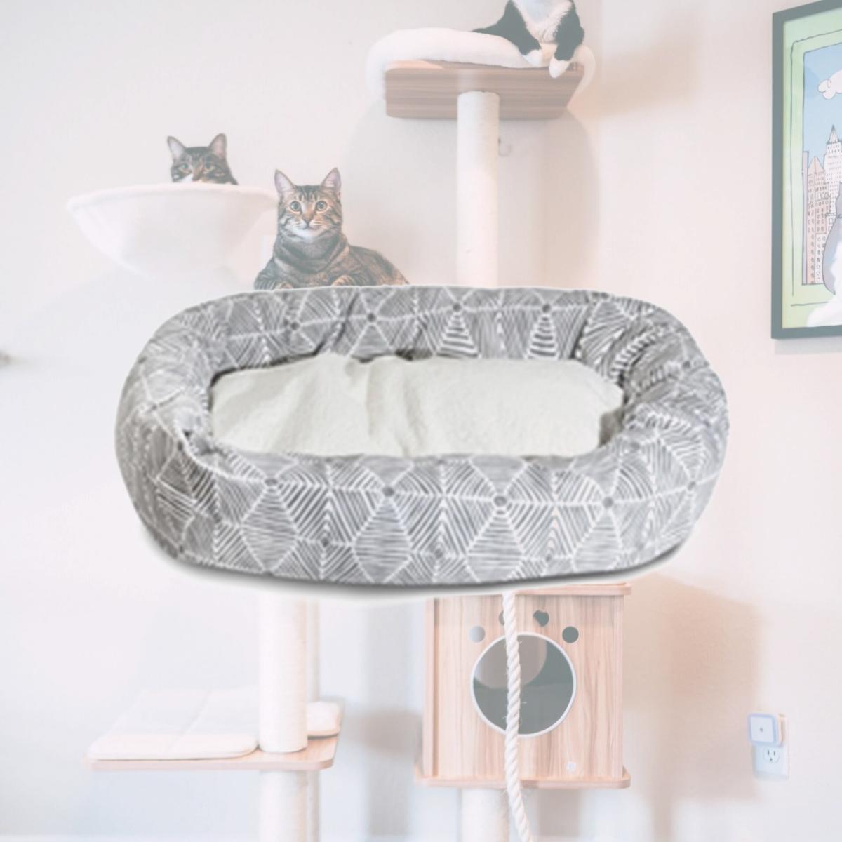 Picture of Majestic Pet 78899554269 32 in. Charlie Gray Sherpa Bagel Bed