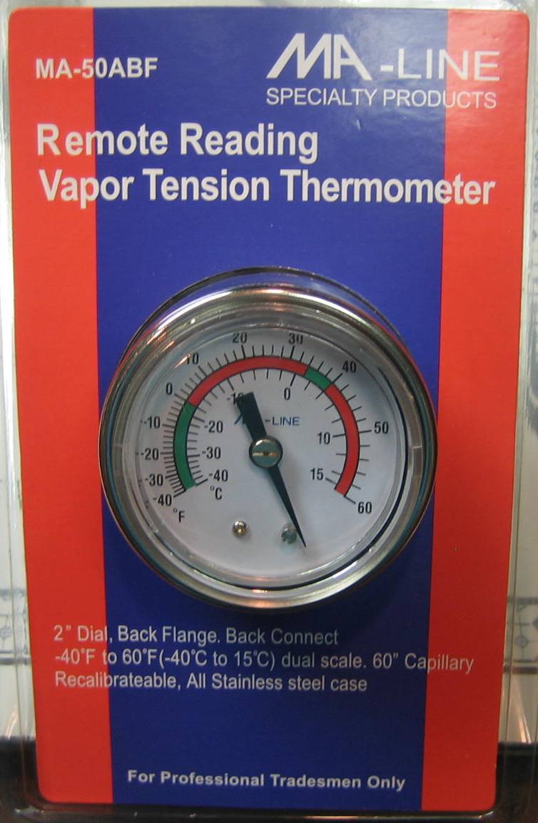 Picture of MA-Line MA-50ABF Remote Reading Vapor Tension Thermometer