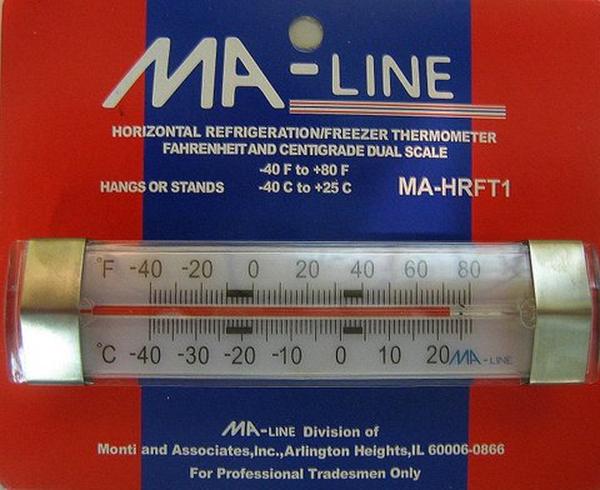 Picture of MA-Line MA-HRFT1 Horizontal Thermometer - 40F to 80F