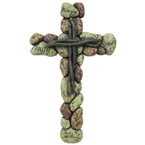 Pebble Twigs Cross - 12 x 0.8 x 7.25 in.