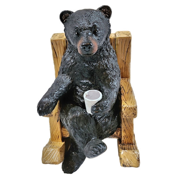 10940 Bear In Rocker Figurine Decor