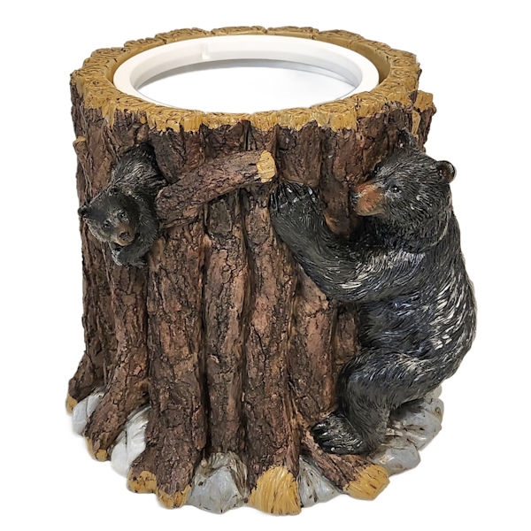 10956 Bear Climbing Tree Bin Figurine Decor