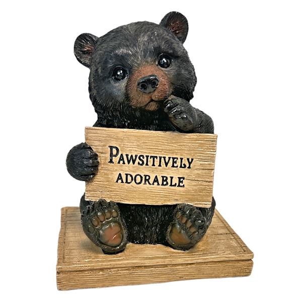 10974 Bear Pawsitively Adorable Figurine Decor