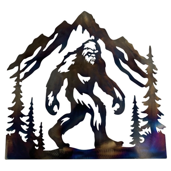 14094 Metal Bigfoot Mountain Wall Decor