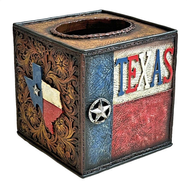 14040 Texas Symbols Tissue Box Cover