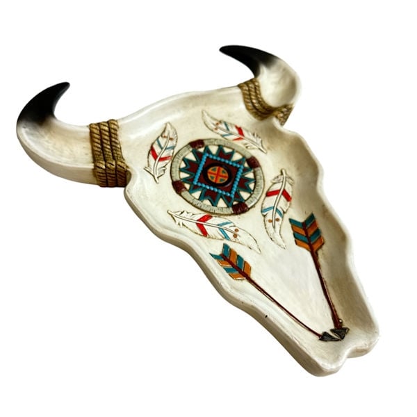 14043 Tribal Bull Head Plate