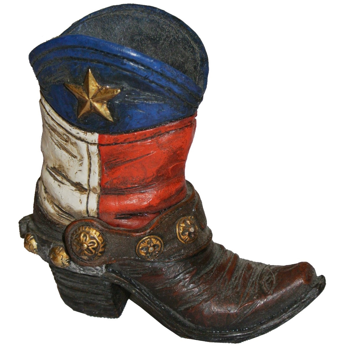 12695 Boot With Texas Star Figurine