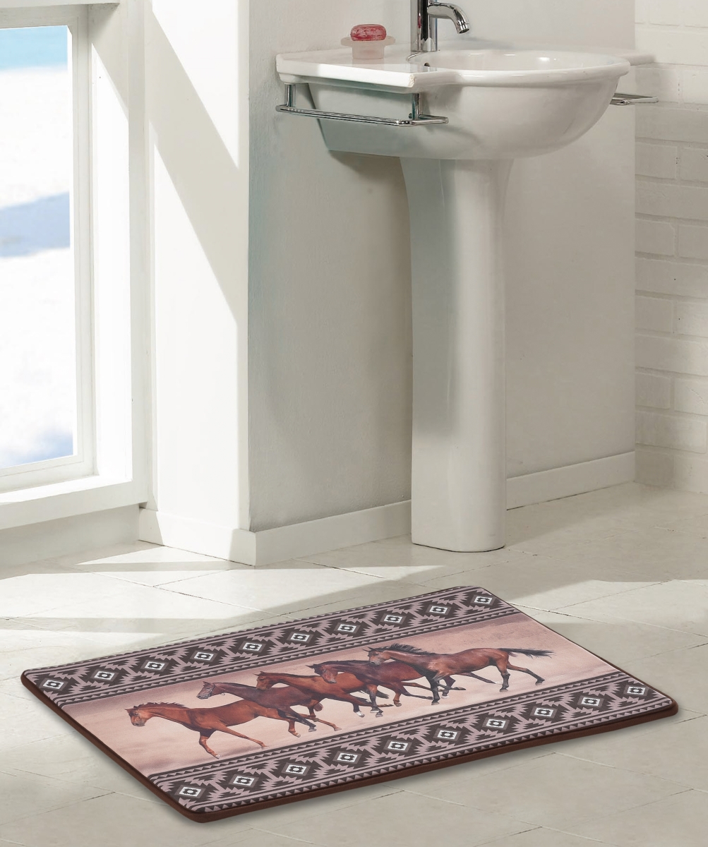 63182 Memory Foam Bathmat Horse Valley