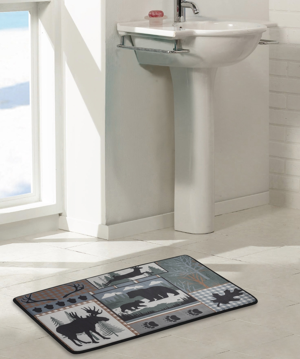 62239 Memory Foam Bathmat Woodland Forest