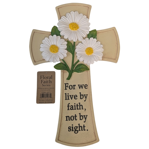 14971  Floral Faith Cross Daisy Faith