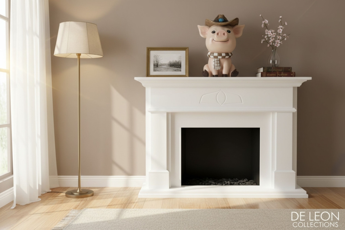 14947  Pig With Hat Figurine