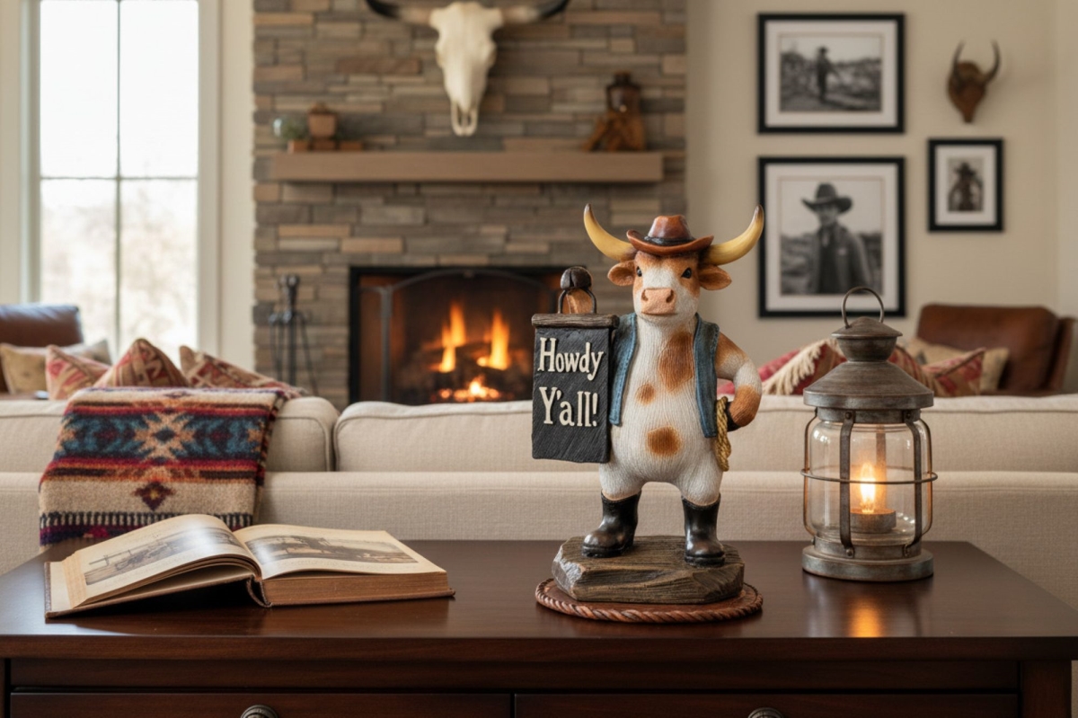 15788 WESTERN WELCOME CREW LONGHORN Figurine
