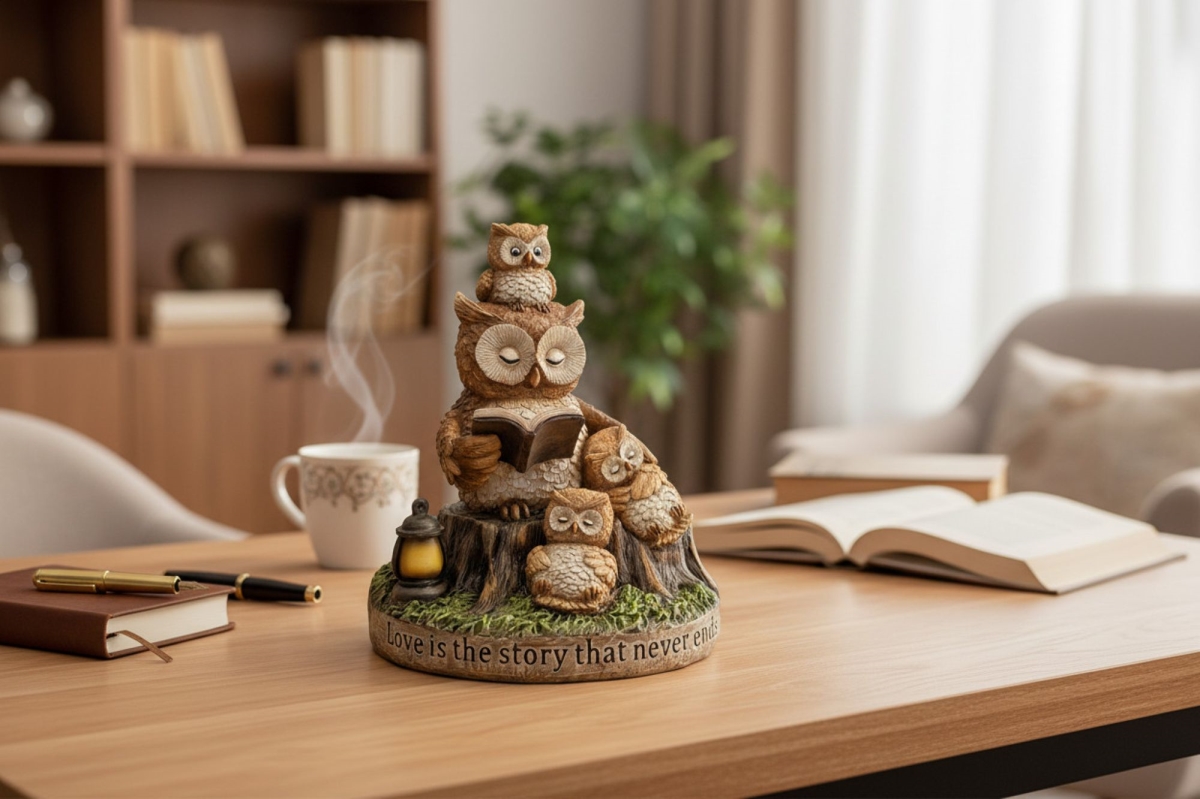 15793 BEDTIME STORY OWL Figurine..