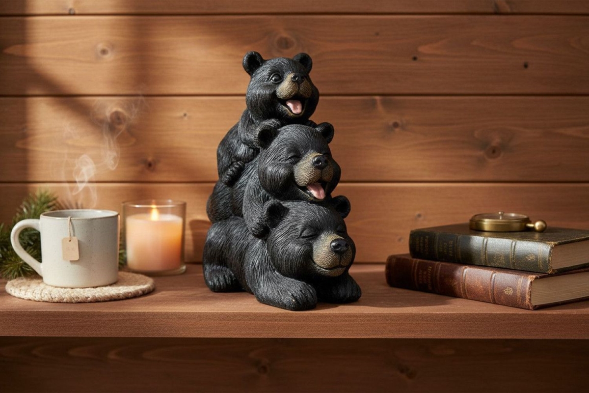 15790 BEAR PLAYFUL TOTEM Figurine..