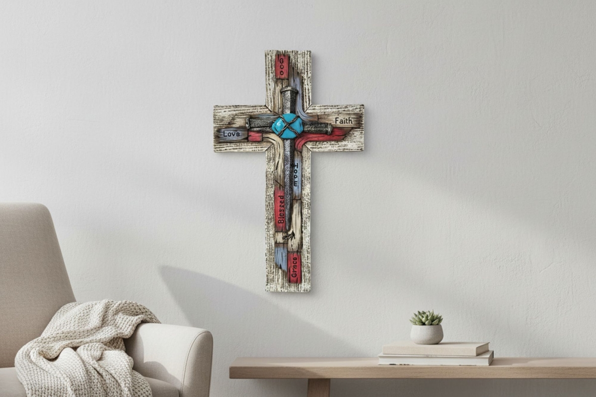 18009 Dlc Cross Nail Faith Hope Love