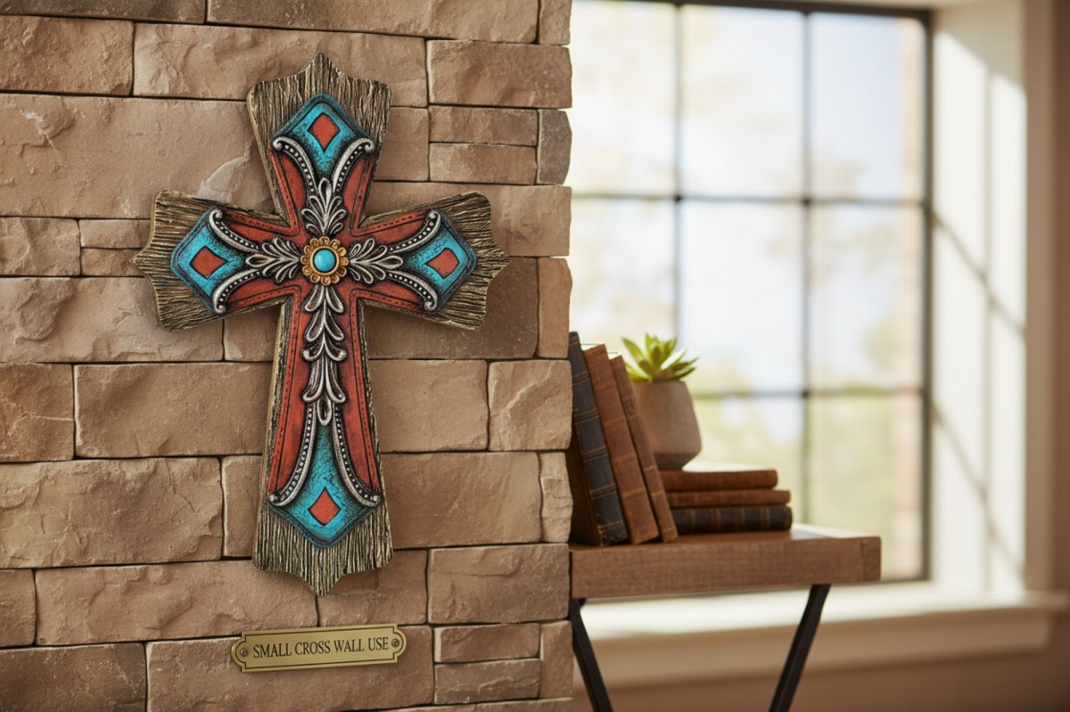 18010 Dlc Cross Faux Leather Southwestern