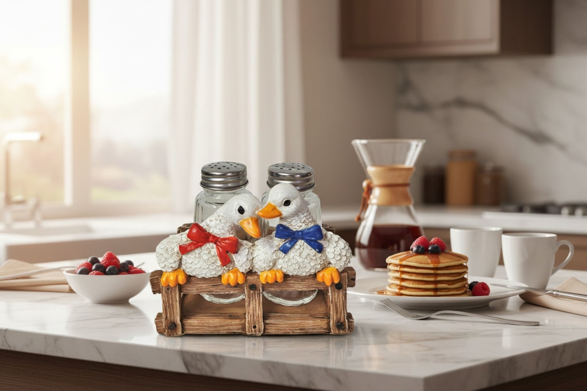 18024 D L C Two Geese S/P Holder