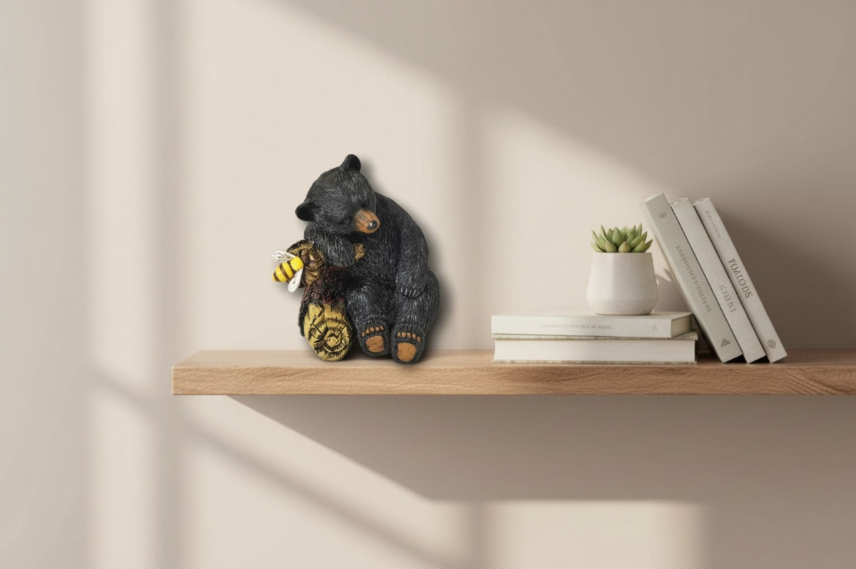 18037 D L C Bear Napping Against Tree