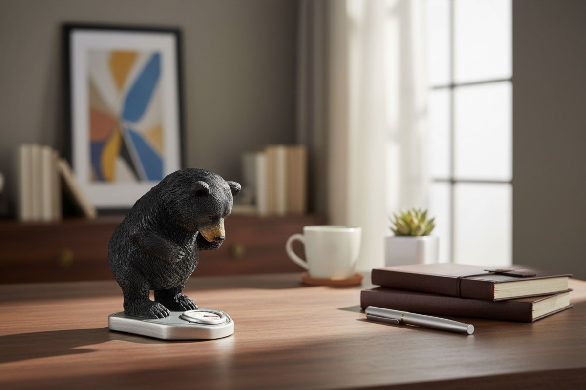 18032 D L C Bear On Scale