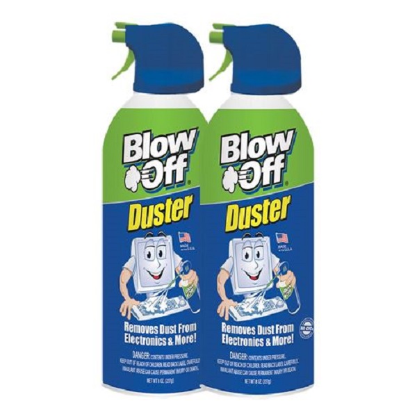 8 oz Blow Off Compressed Air Duster - Pack of 2