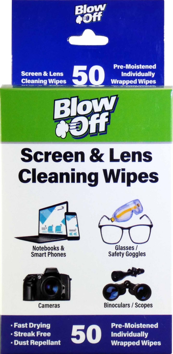 IAWIPE60-9016 Blow Off Screen & Lens Wipes 50count