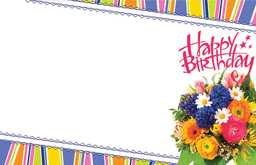 Picture of Design 88 79487 Enclosure Card - Happy Birthday Mixed Floral