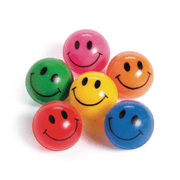 Fun Express 91289 Smile Face Bounce Ball, 12 Count