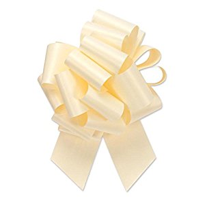 Picture of Berwick Offray 20725 4 in. Pull Gift Bow&#44; Ivory