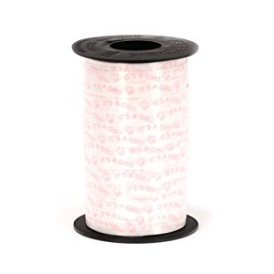 Picture of Berwick Offray 78835 0.37 x 250 Yard Its A Girl Printed Curling Ribbon