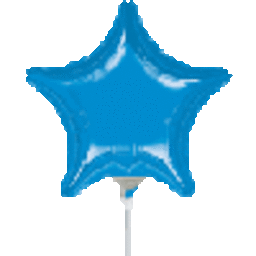 Picture of Anagram 41093 4 in. Blue Star Flat Foil Balloon