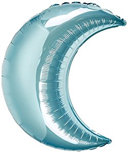Picture of Anagram 41190 26 in. Pastel Blue Crescent Flat Foil Balloon