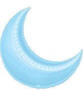 Picture of Anagram 41200 35 in. Pastel Blue Crescent Flat Foil Balloon