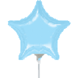 Picture of Anagram 41100 4 in. Pastel Blue Star Flat Foil Balloon