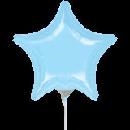 Picture of Anagram 41122 9 in. Pastel Blue Star Flat Foil Balloon