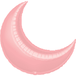 Picture of Anagram 41201 35 in. Pastel Pink Crescent Flat Foil Balloon
