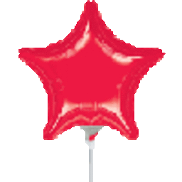 Picture of Anagram 41103 4 in. Red Star Flat Foil Balloon